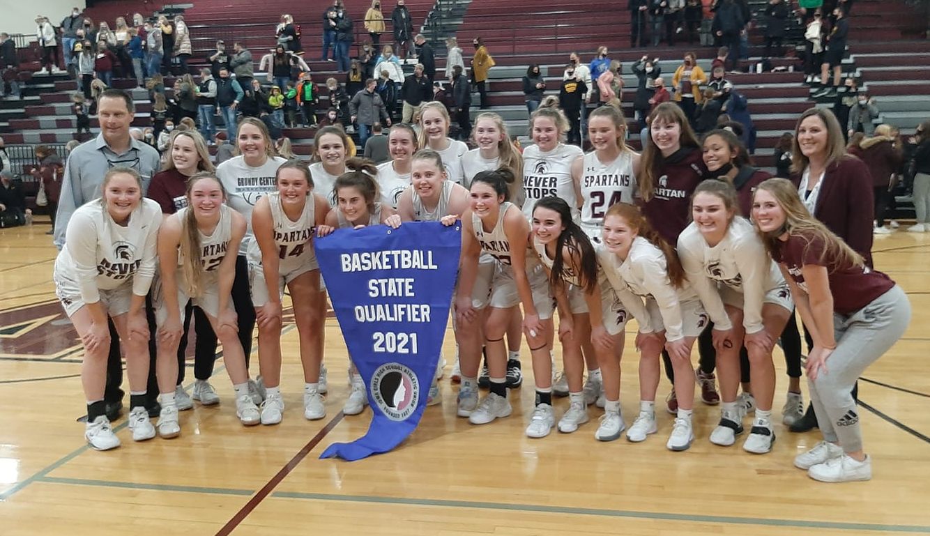 Caption/Description: The Grundy Center girls basketball team qualified for the Class 2A state tournament in 2021. (File photo)