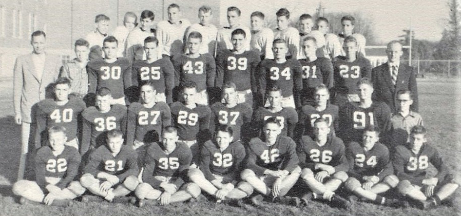 The 1953 Spartan football team, coached by Don Abney, posted a 8-0 record and was ranked the #1 team in Class A. They outscored opponents 270-51 during the season and never gave up more than 2 TDs in a game. Hall of Famers Bud Bergman (#39) and Glen Van Fossen (#37) led the Spartans offense.