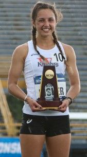 AGWSR alum Aubrie Fisher won a DIII national title in the steeplechase as part of Wartburg women&#039;s track and field. (Submitted photo)