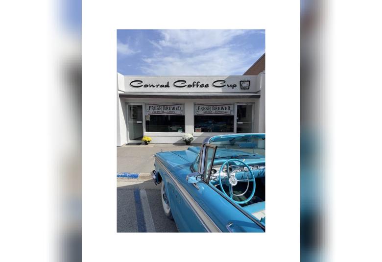 The Conrad Coffee Cup Celebrated Two Years of Caffeinating the Community (Photo Courtesy of Conrad Chamber Main Street)
