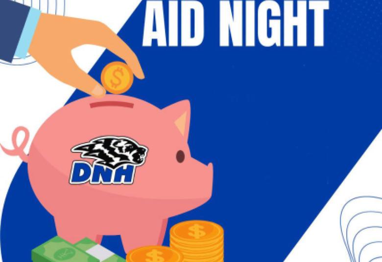 Financial Aid Night Promo (Photo courtesy of Dike-New Hartford Schools' Facebook)