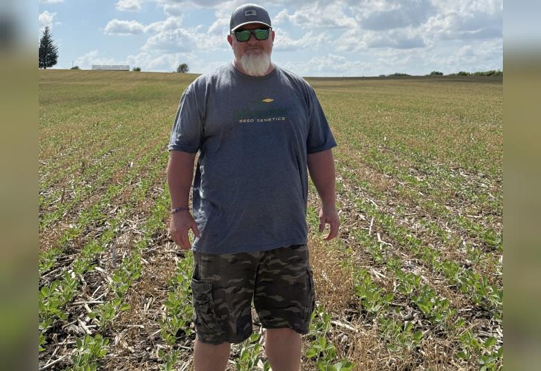 John Freese is a sixth-generation farmer growing cover crops to help reduce the amount of nitrogen in our watershed. Photos courtesy of Arlyn Wingate/Grundy County SWCD